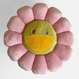 Takashi Murakami Flower Plush 40CM Light Pink/Yellow